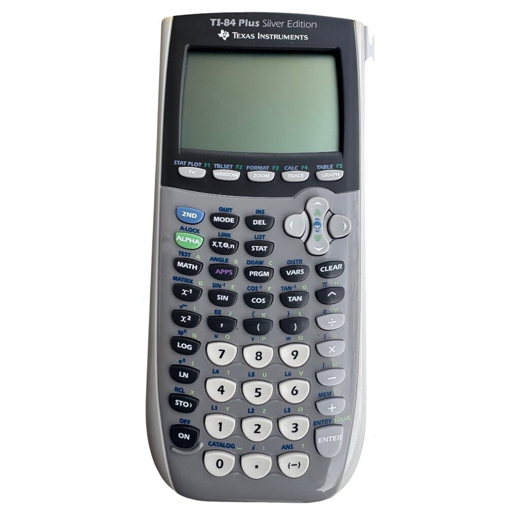 Texas Instruments TI-84 Plus Silver Edition Graphing Calculator With CoverTested - Picture 2 of 8